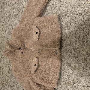 Cozy Tan Sherpa Jacket